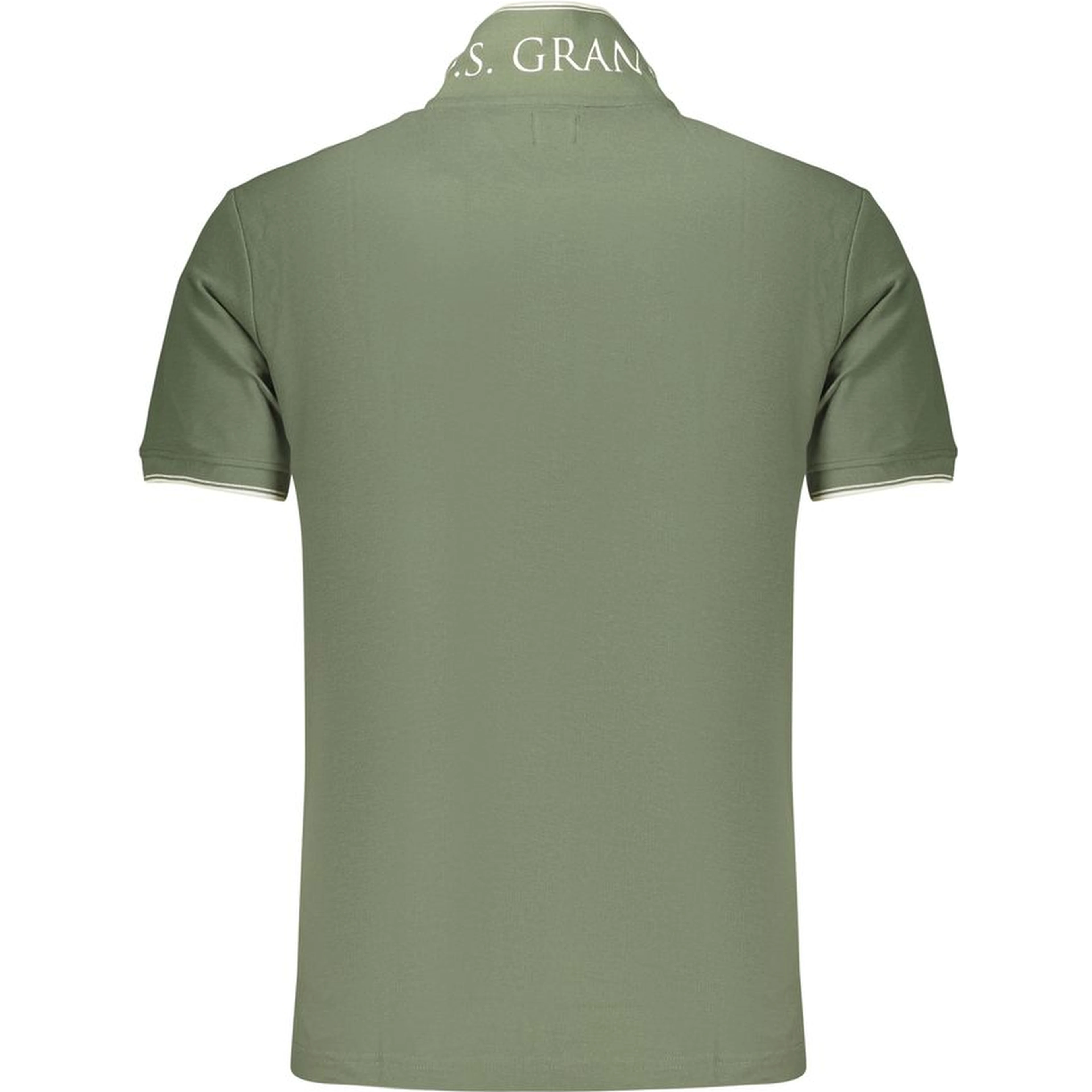 Green Cotton Men's Polo