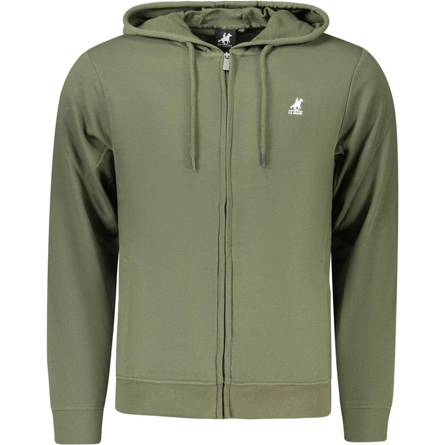 Green Cotton Men's Hoodie
