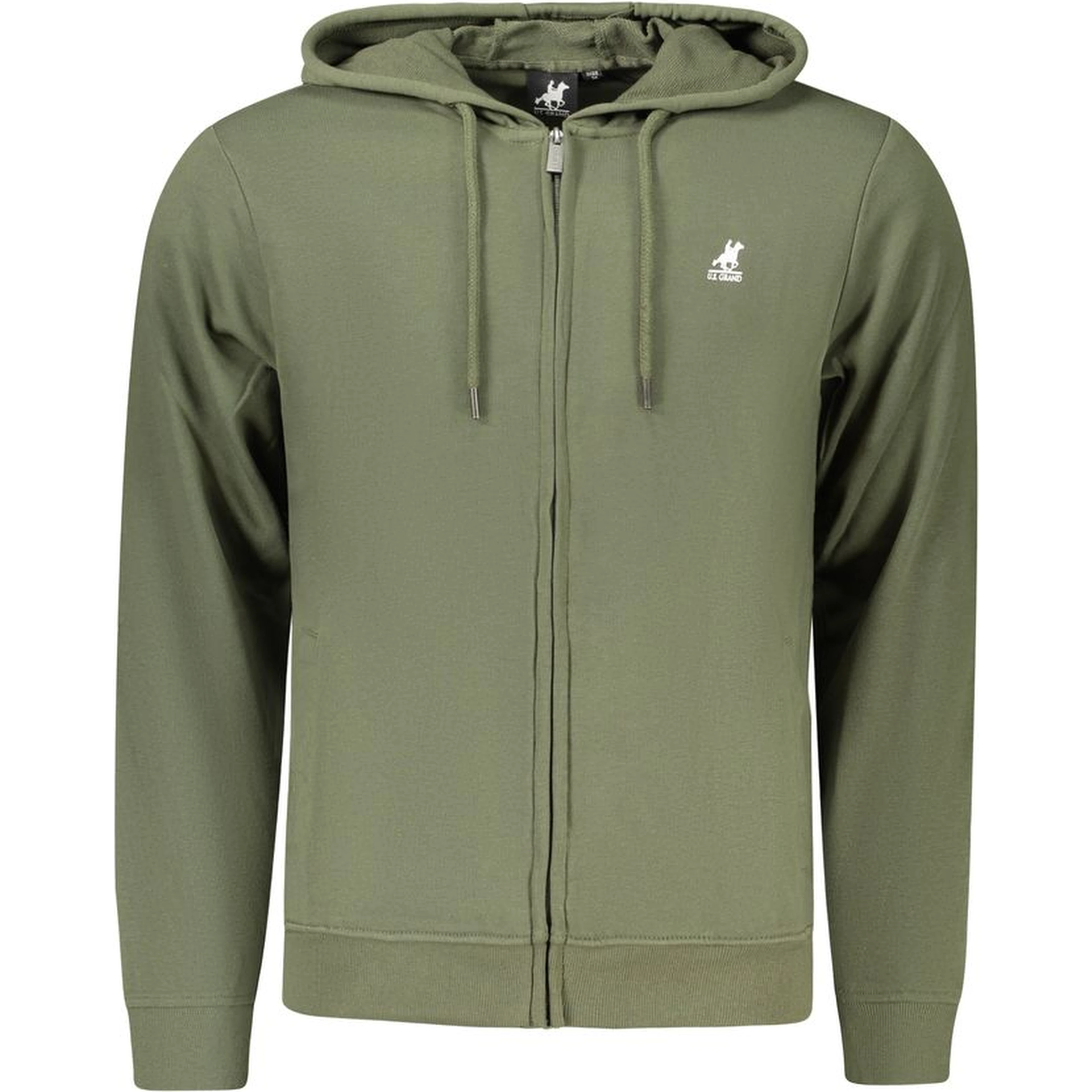 Green Cotton Men's Hoodie