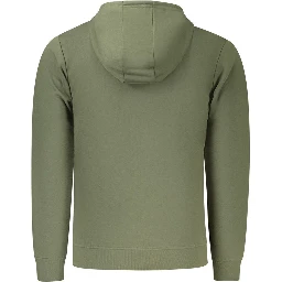 Green Cotton Men's Hoodie