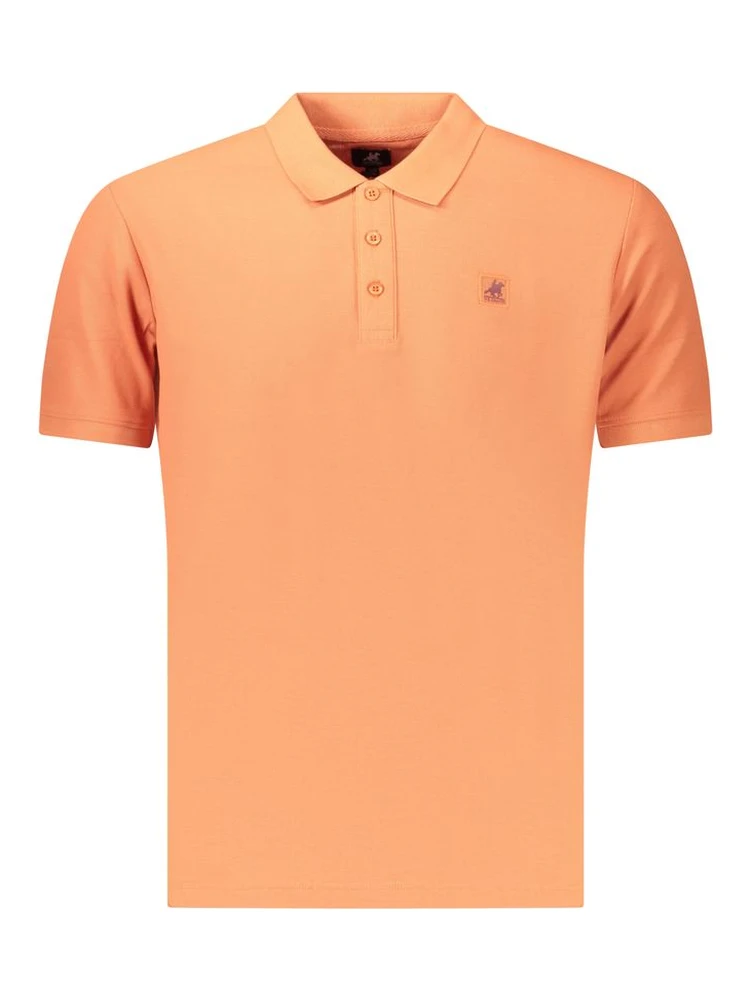 Orange Cotton Men's Polo Shirt