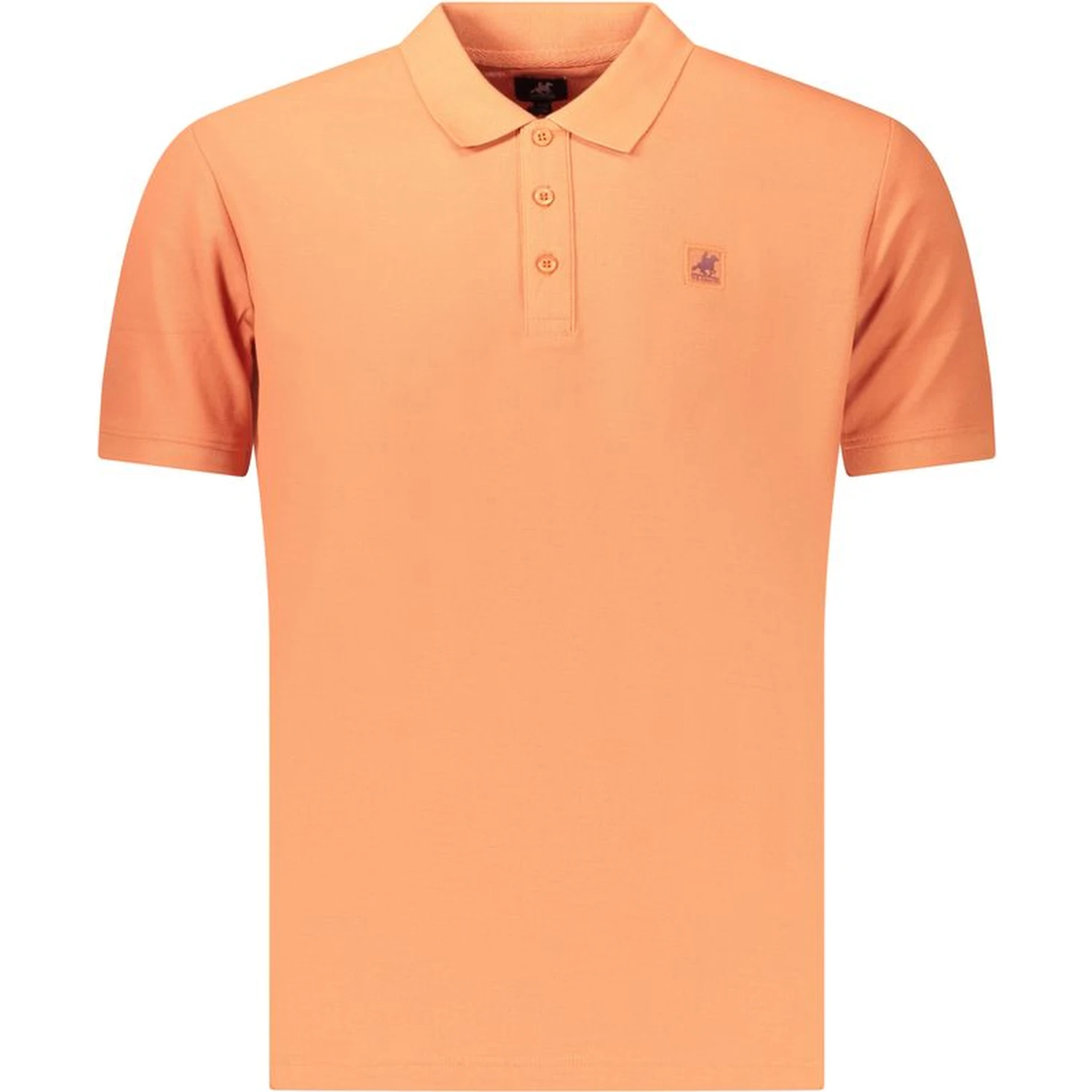 Orange Cotton Men's Polo Shirt