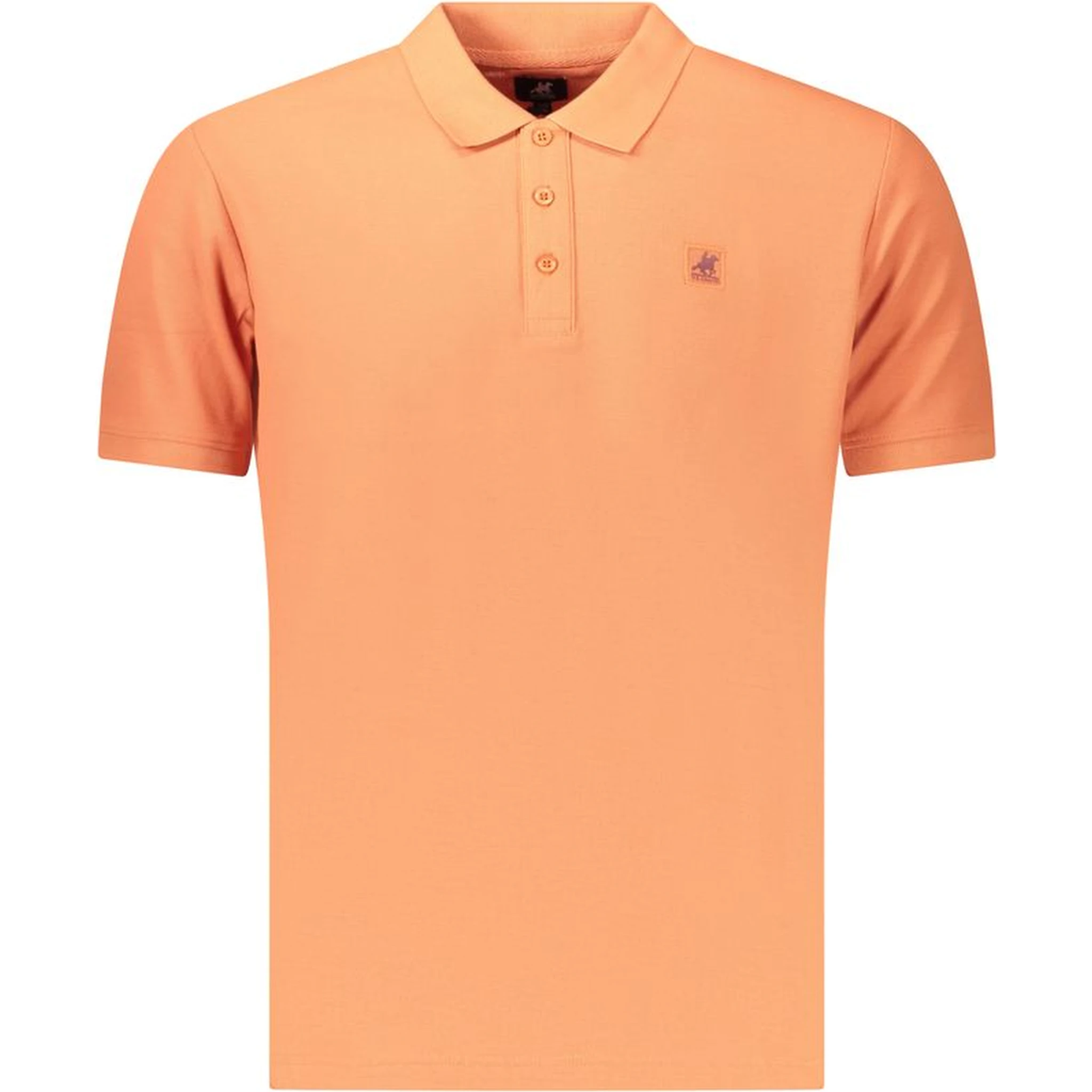 Orange Cotton Men's Polo Shirt