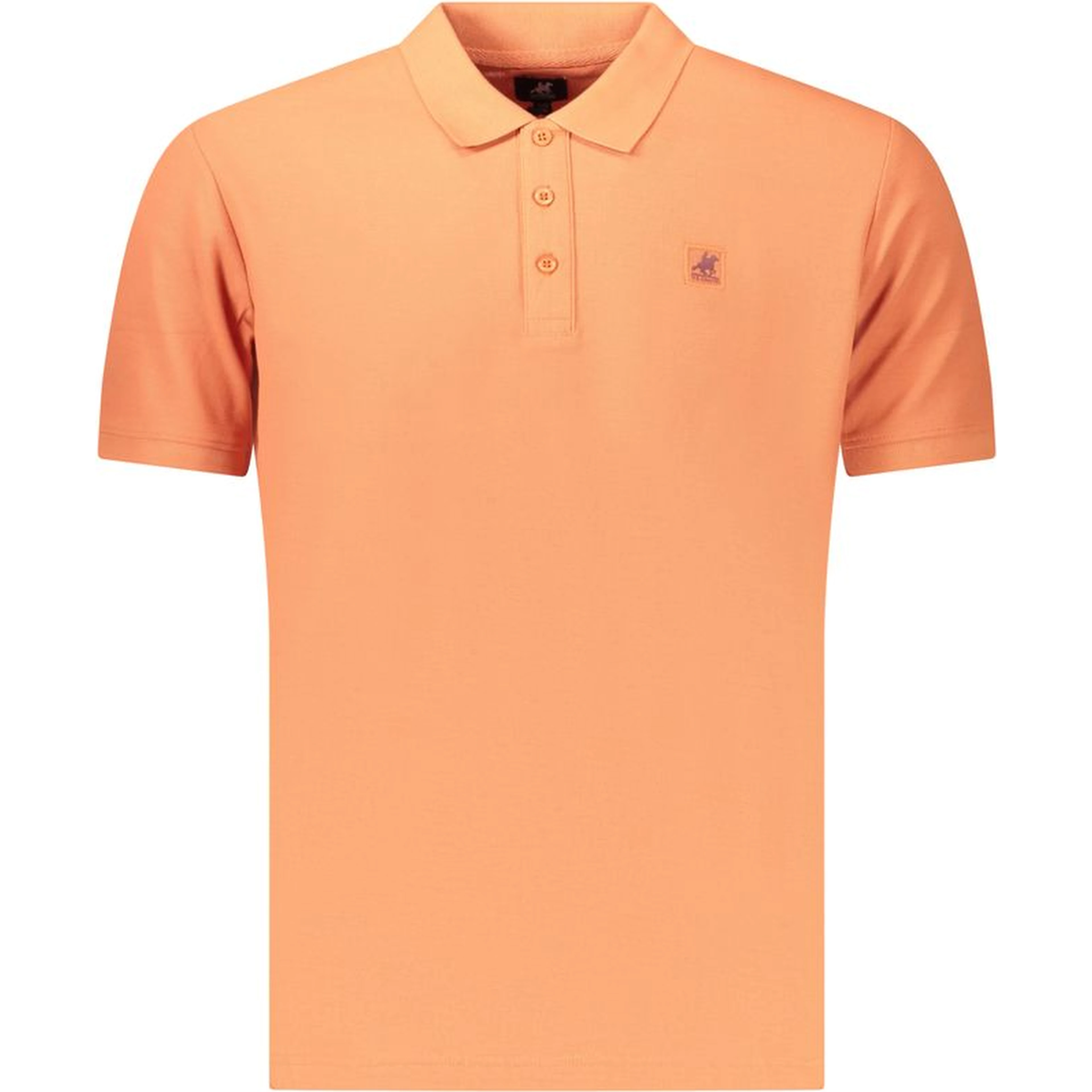 Orange Cotton Men's Polo Shirt