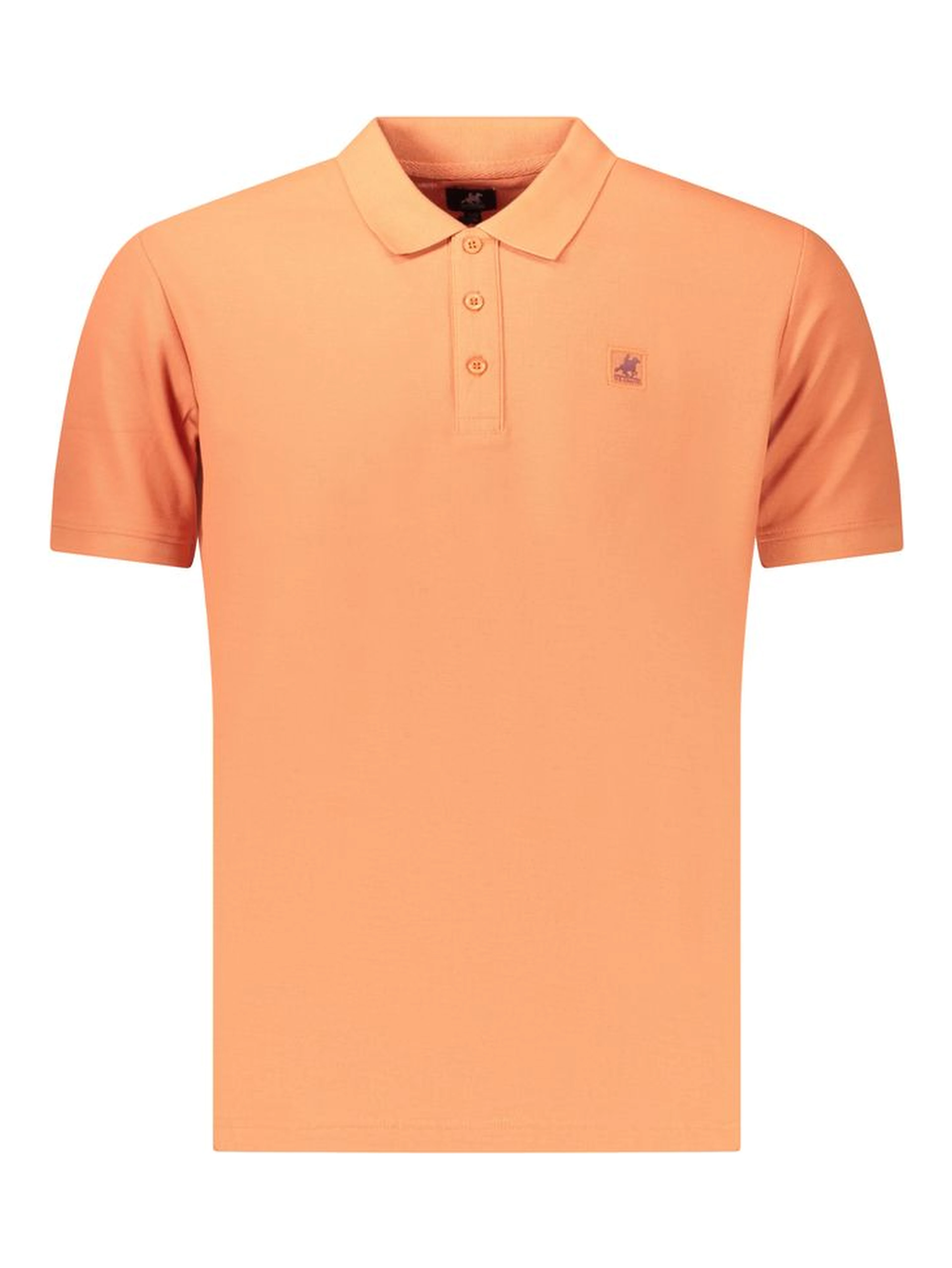Orange Cotton Men's Polo Shirt