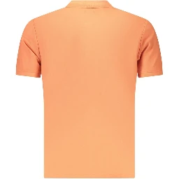 Orange Cotton Men's Polo Shirt