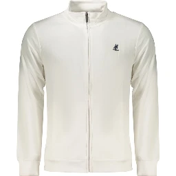 White Cotton Mens Sweatshirt