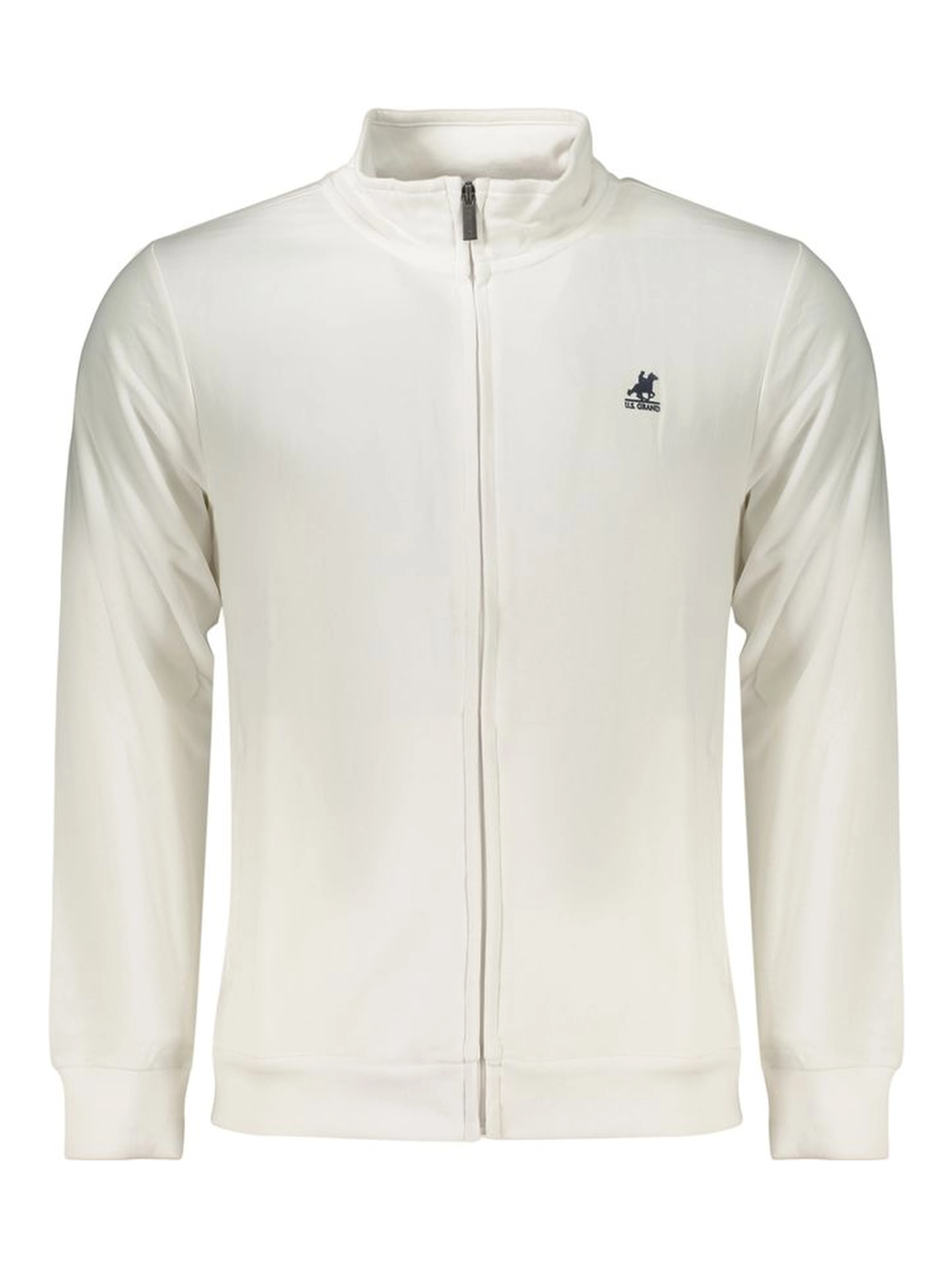 White Cotton Mens Sweatshirt