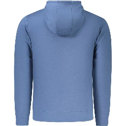 Blue Cotton Men's Sweatshirt
