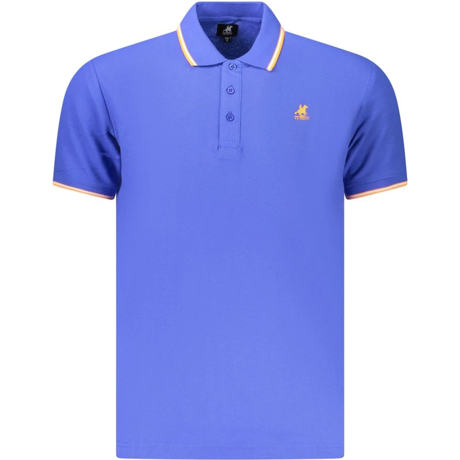 Blue Cotton Men's Polo