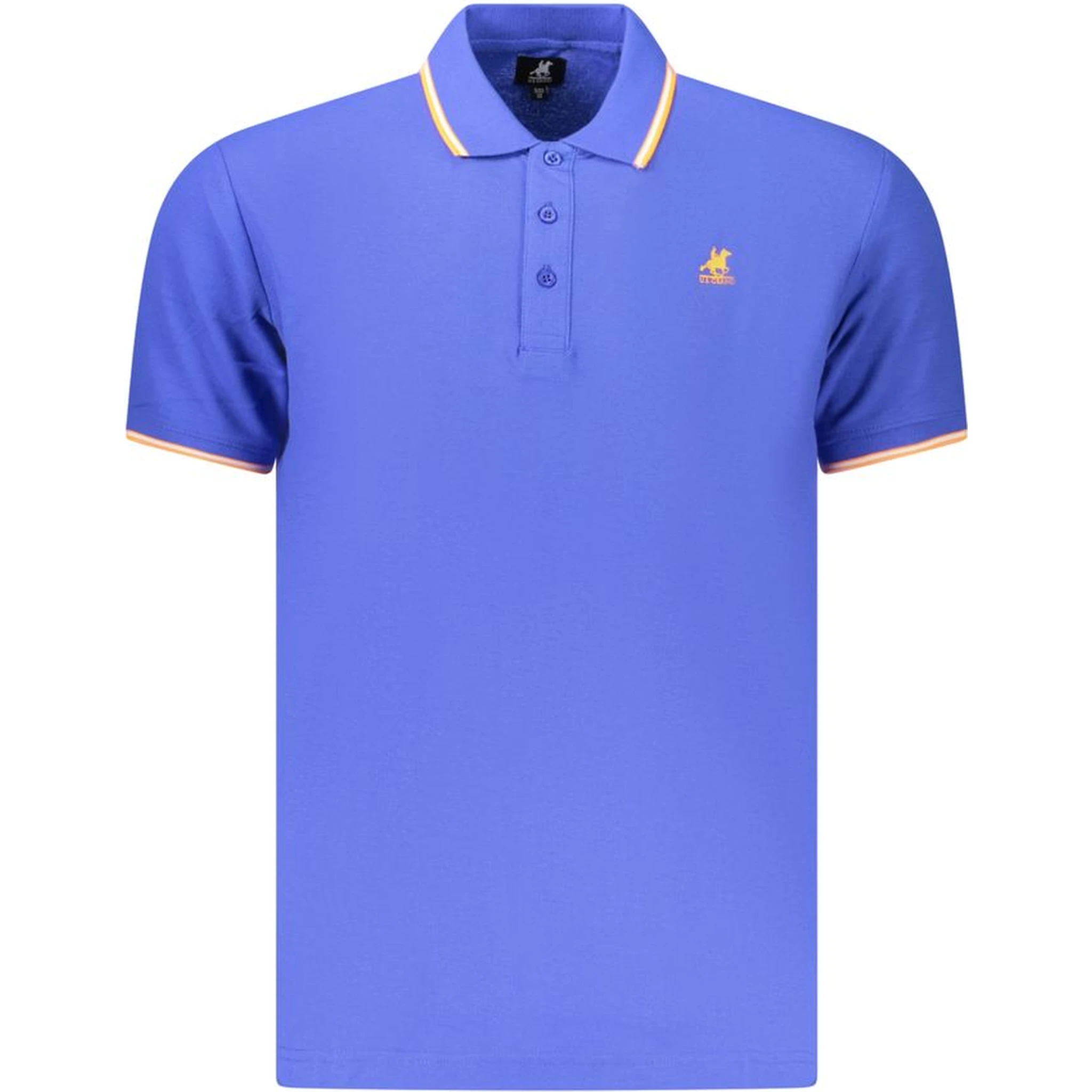 Blue Cotton Men's Polo