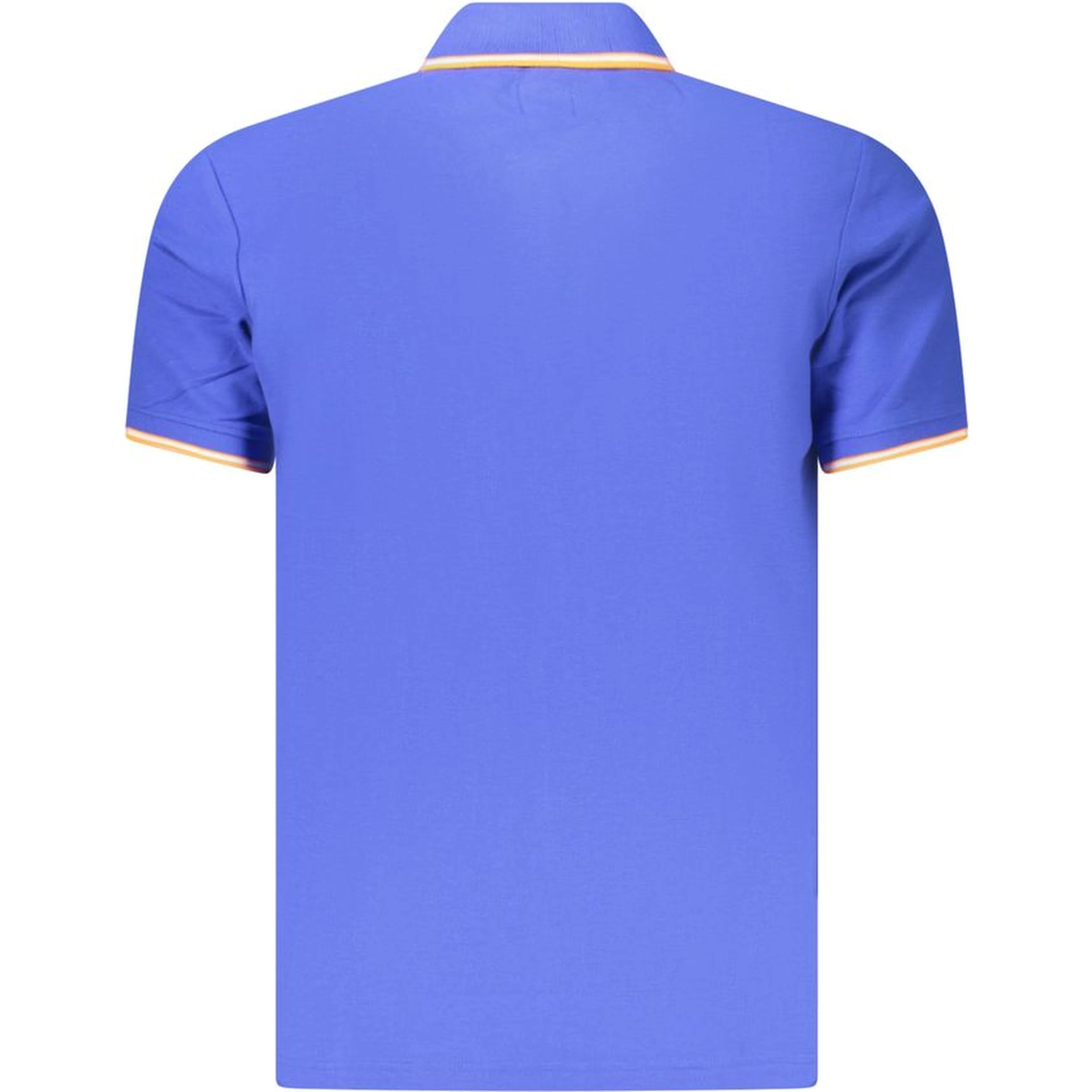 Blue Cotton Men's Polo
