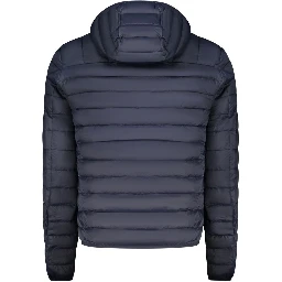 Blu Polyester Men Light Jacket
