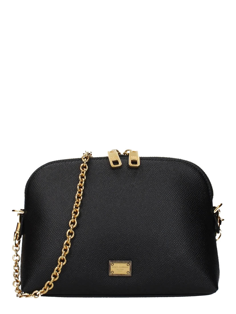 Black Leather Shoulder Bag