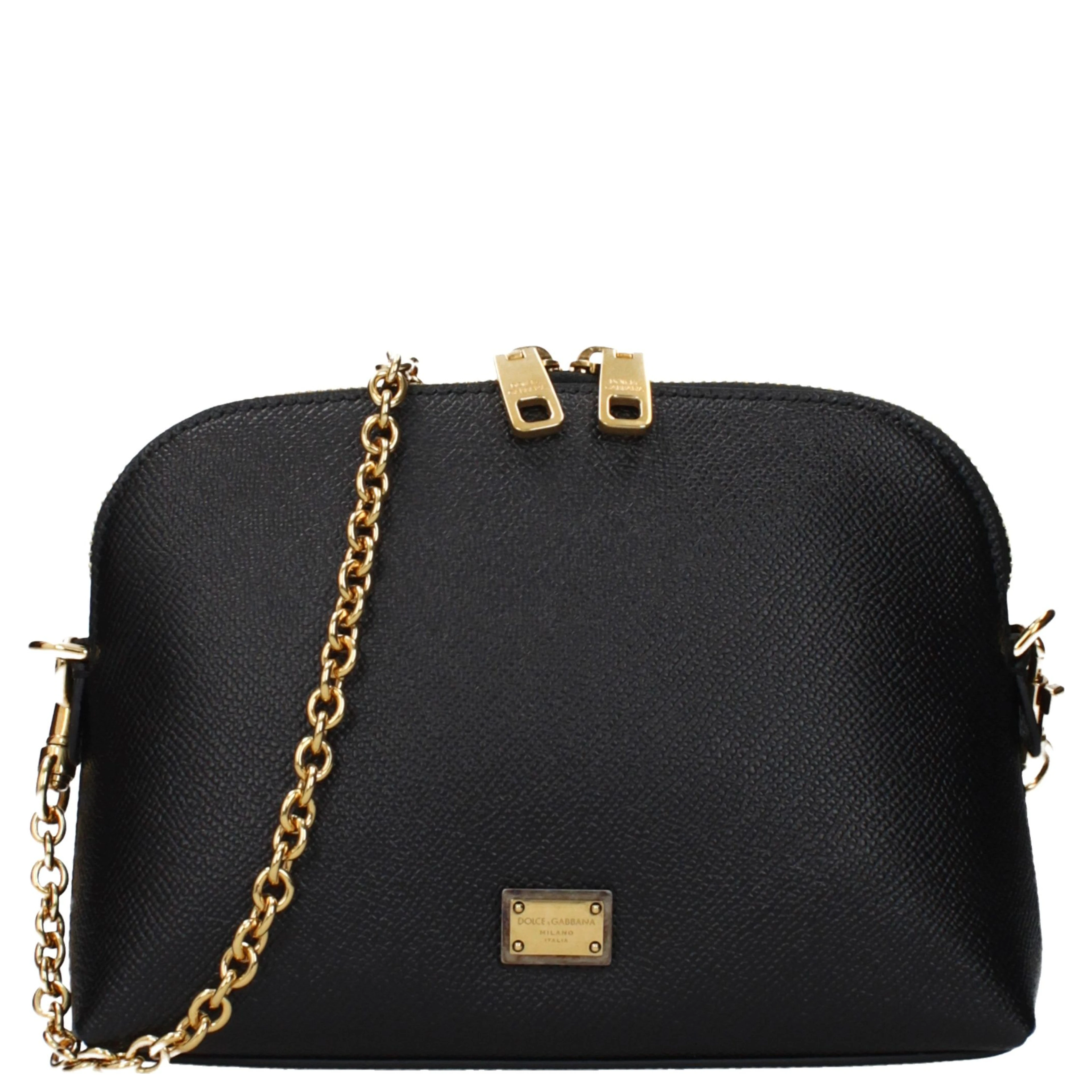 Black Leather Shoulder Bag