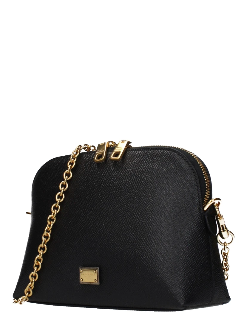 Black Leather Shoulder Bag
