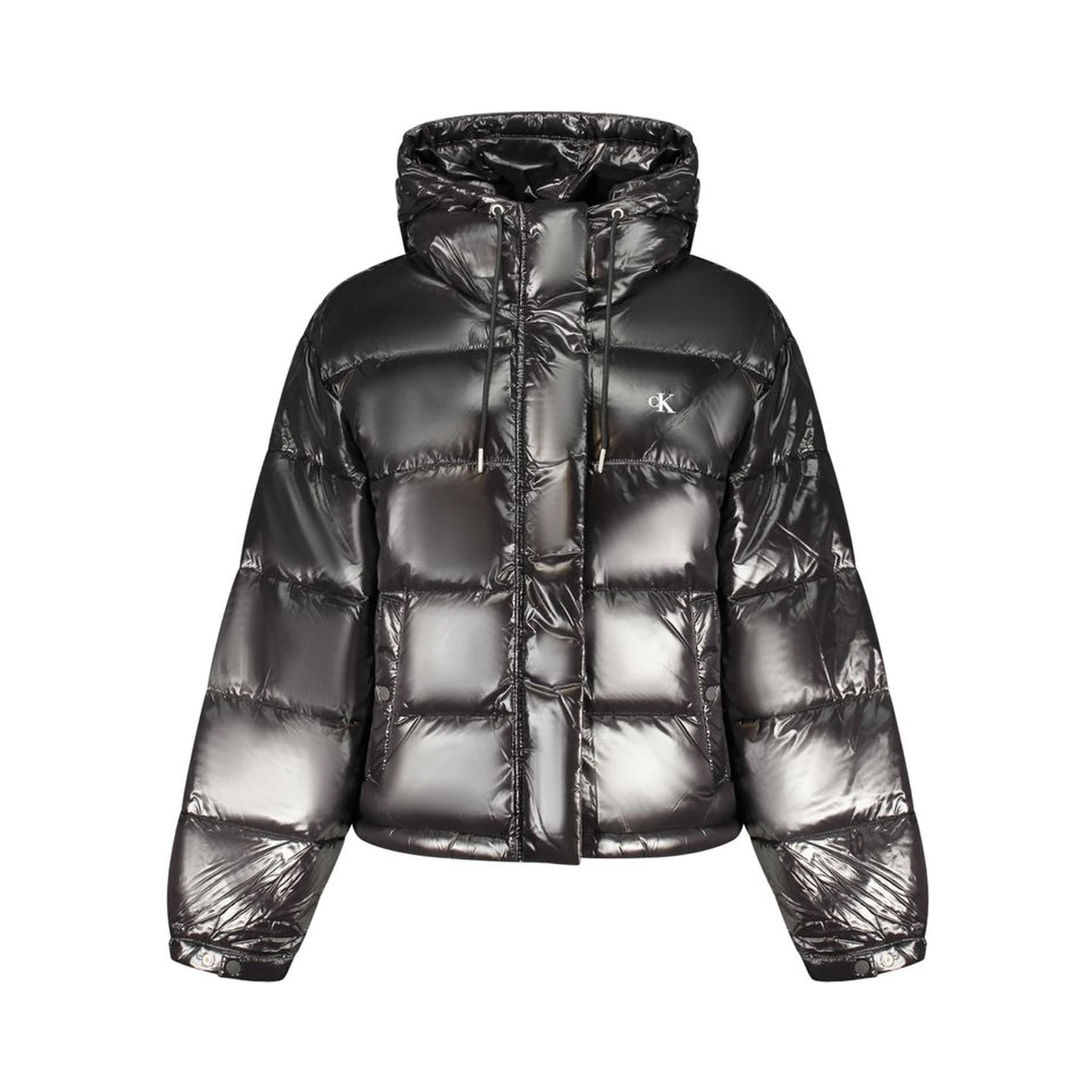 Black Polyester Women Jacket
