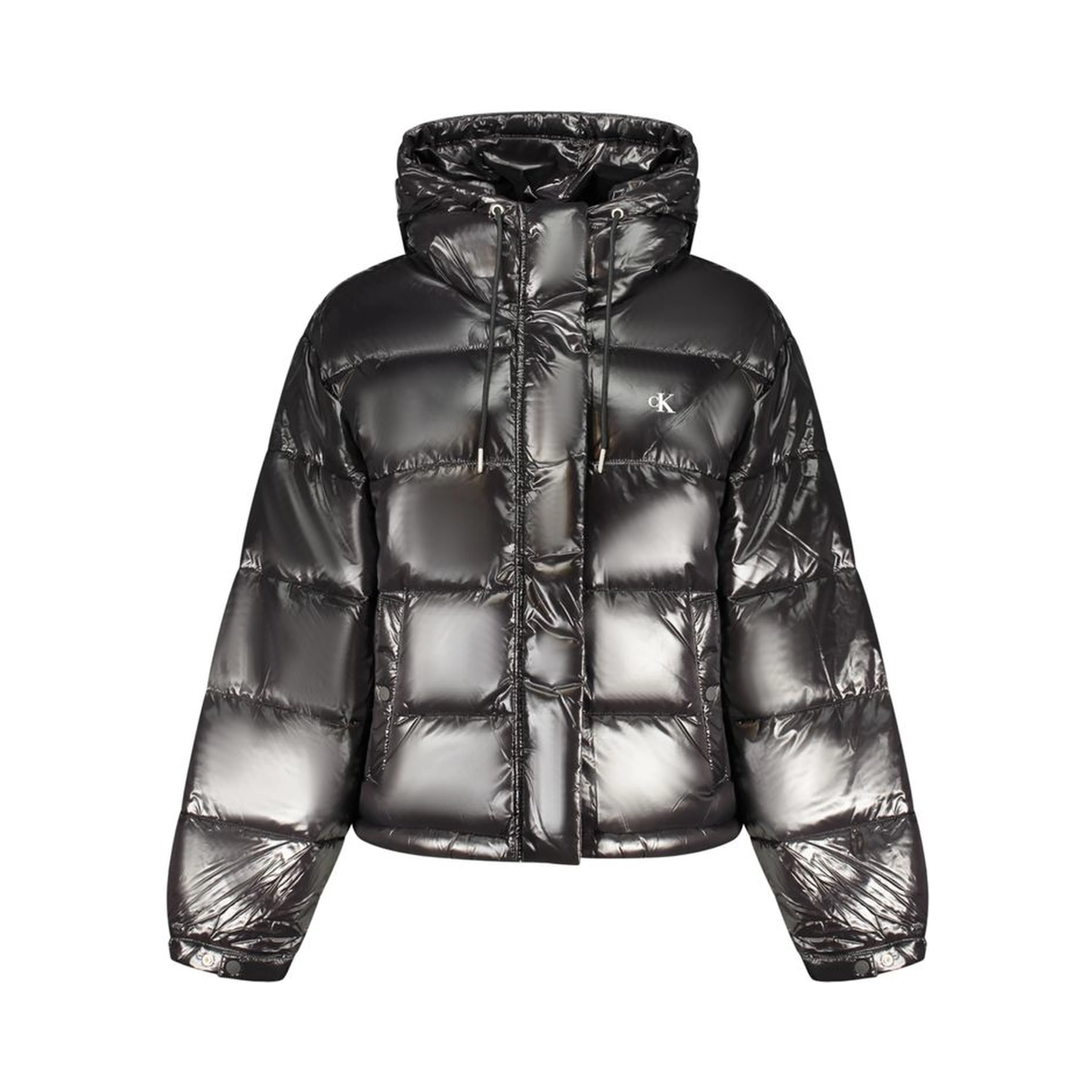 Black Polyester Women Jacket