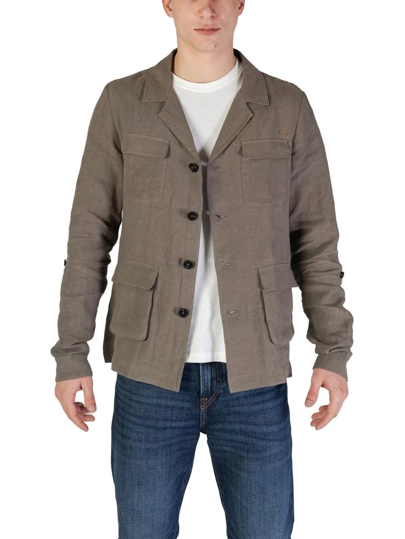 Green Linen Blazer