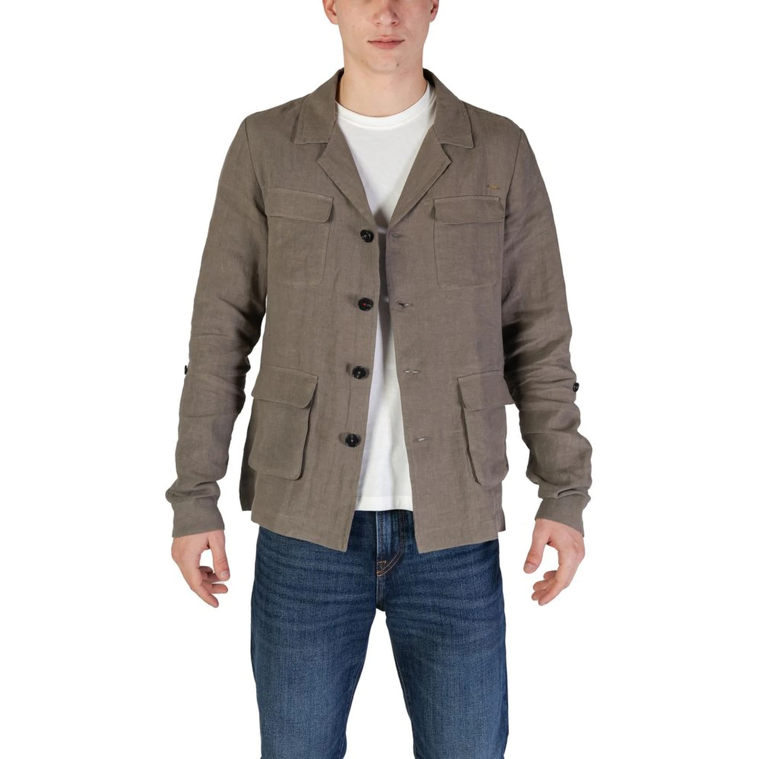 Green Linen Blazer