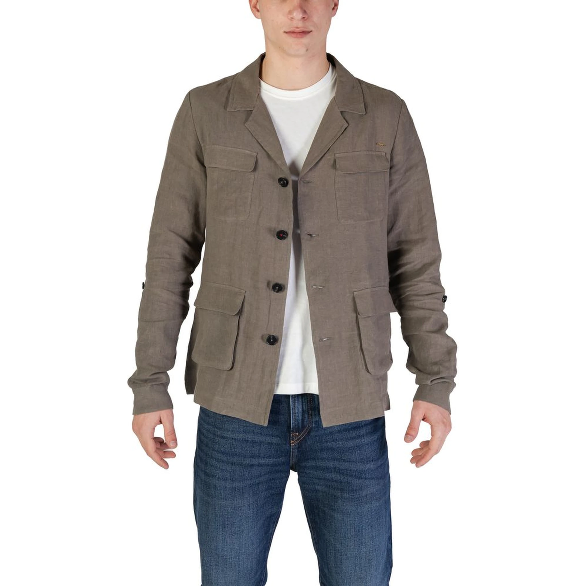 Green Linen Blazer