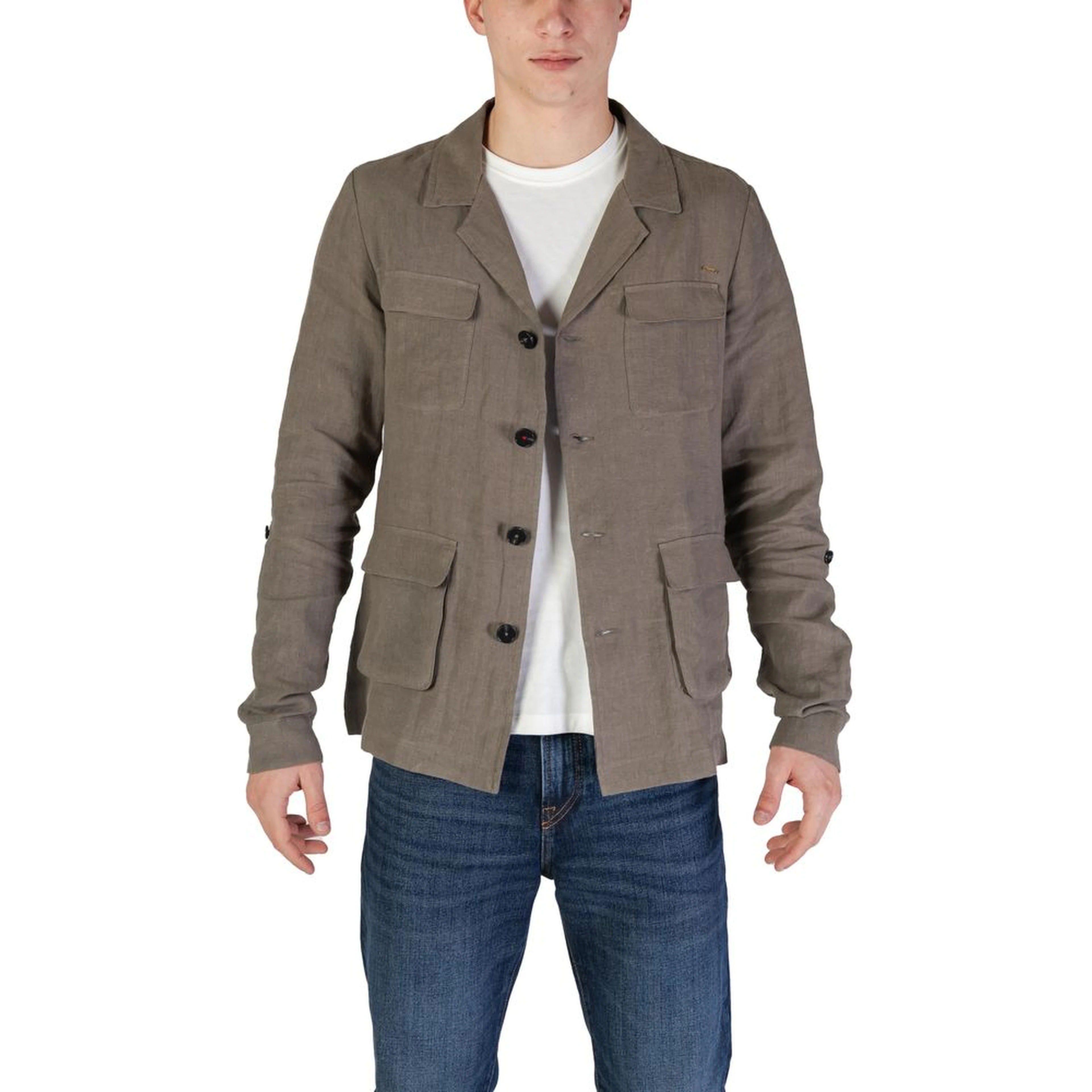 Green Linen Blazer