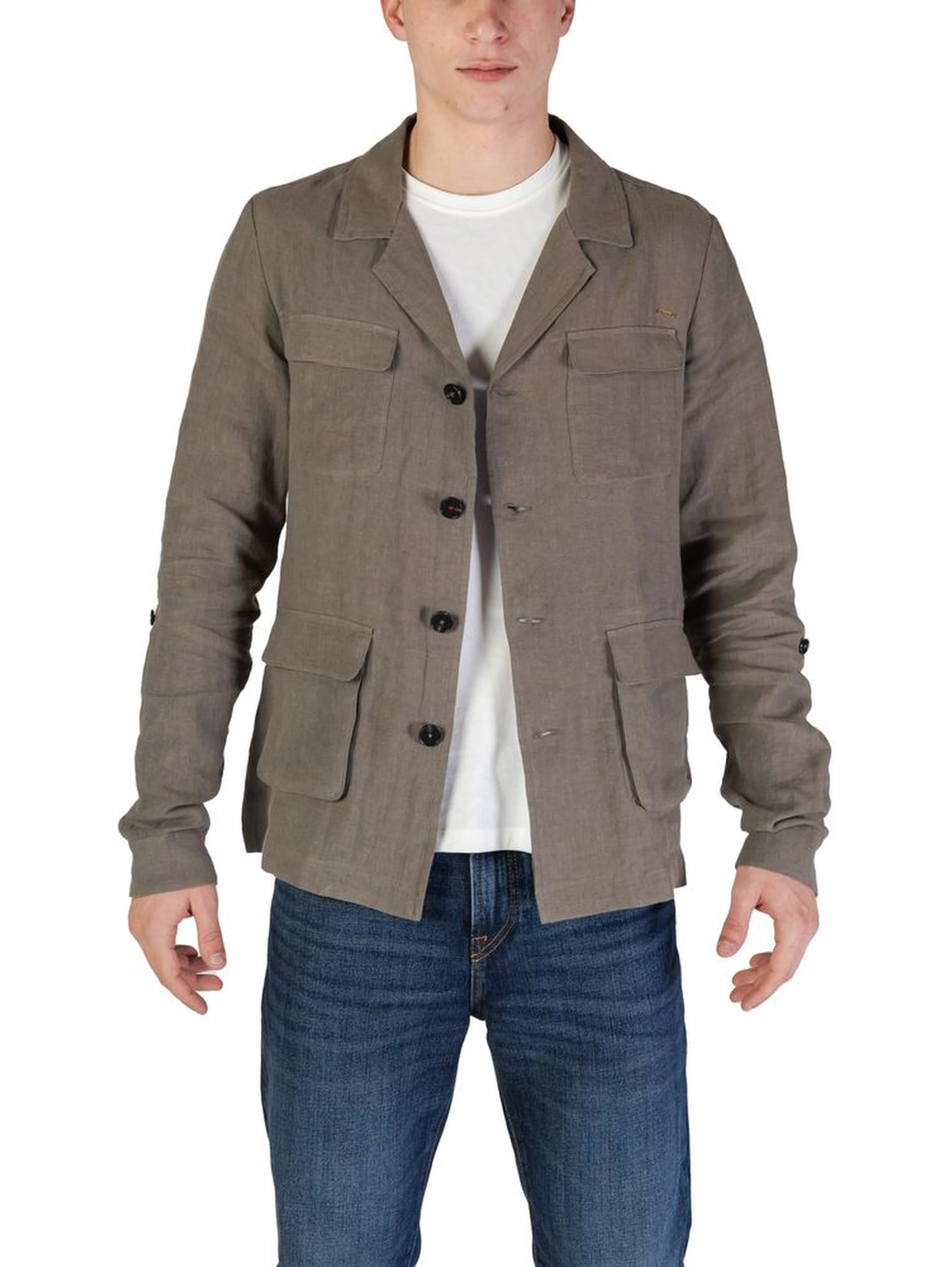 Green Linen Blazer
