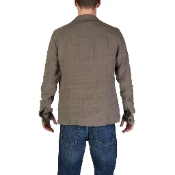 Green Linen Blazer
