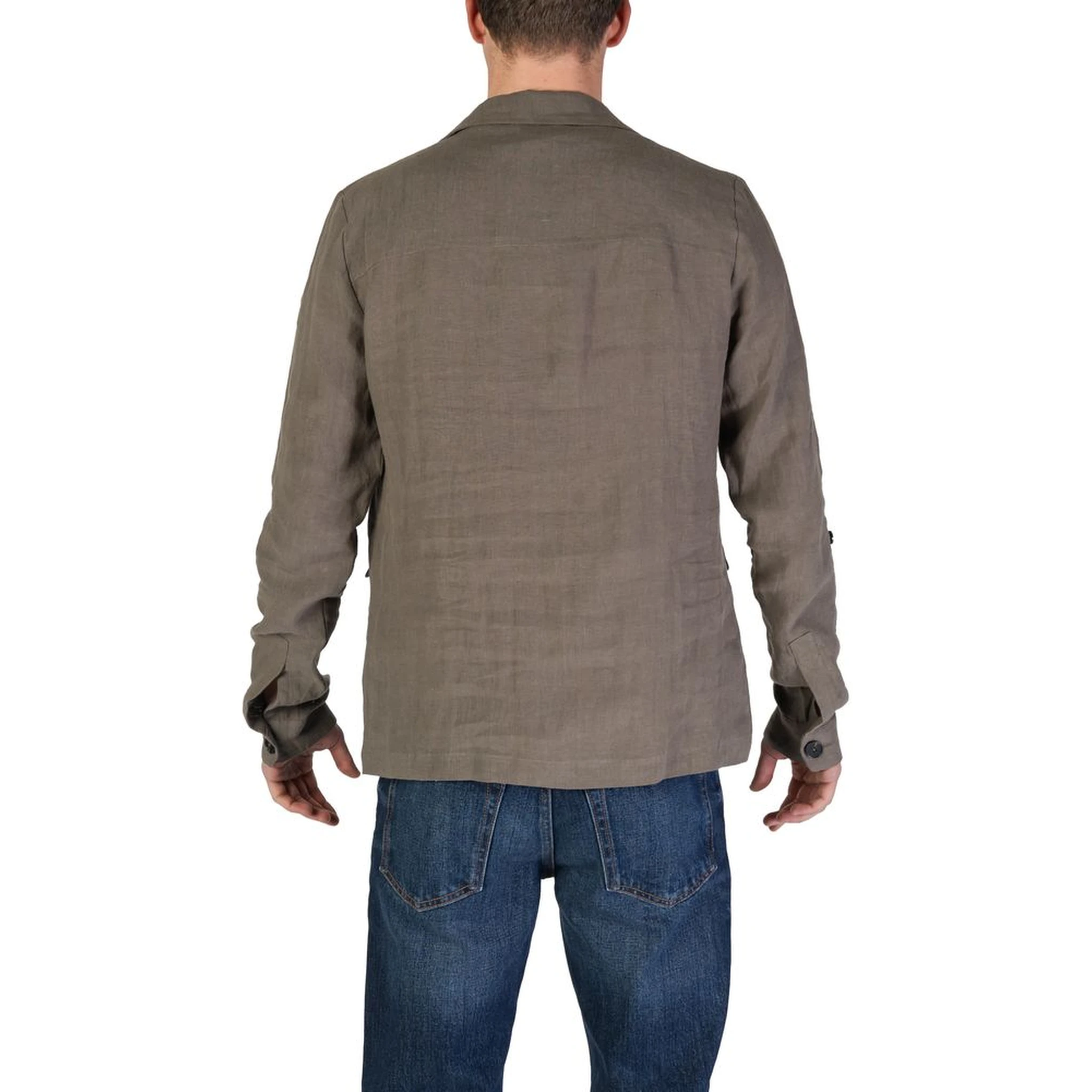 Green Linen Blazer