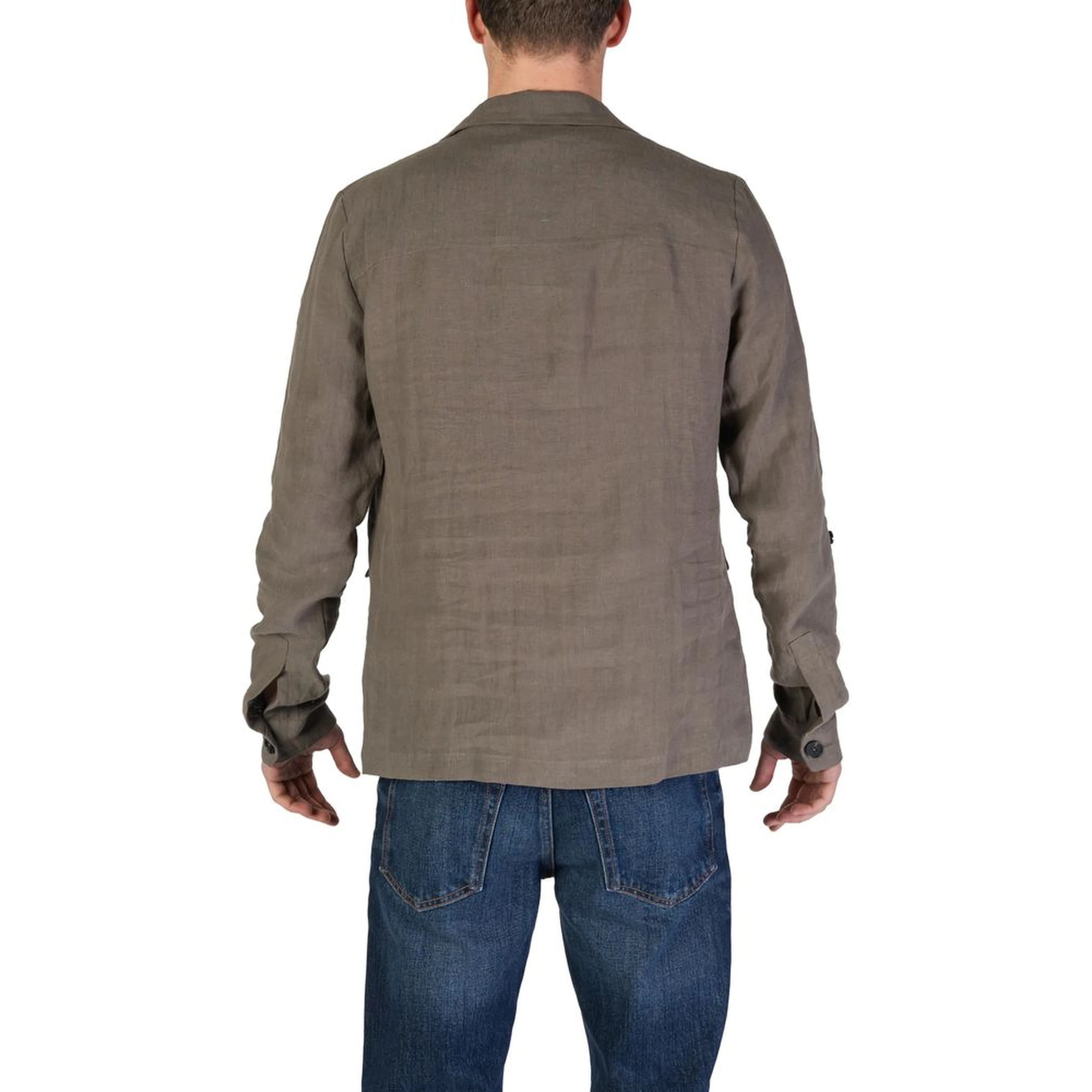 Green Linen Blazer