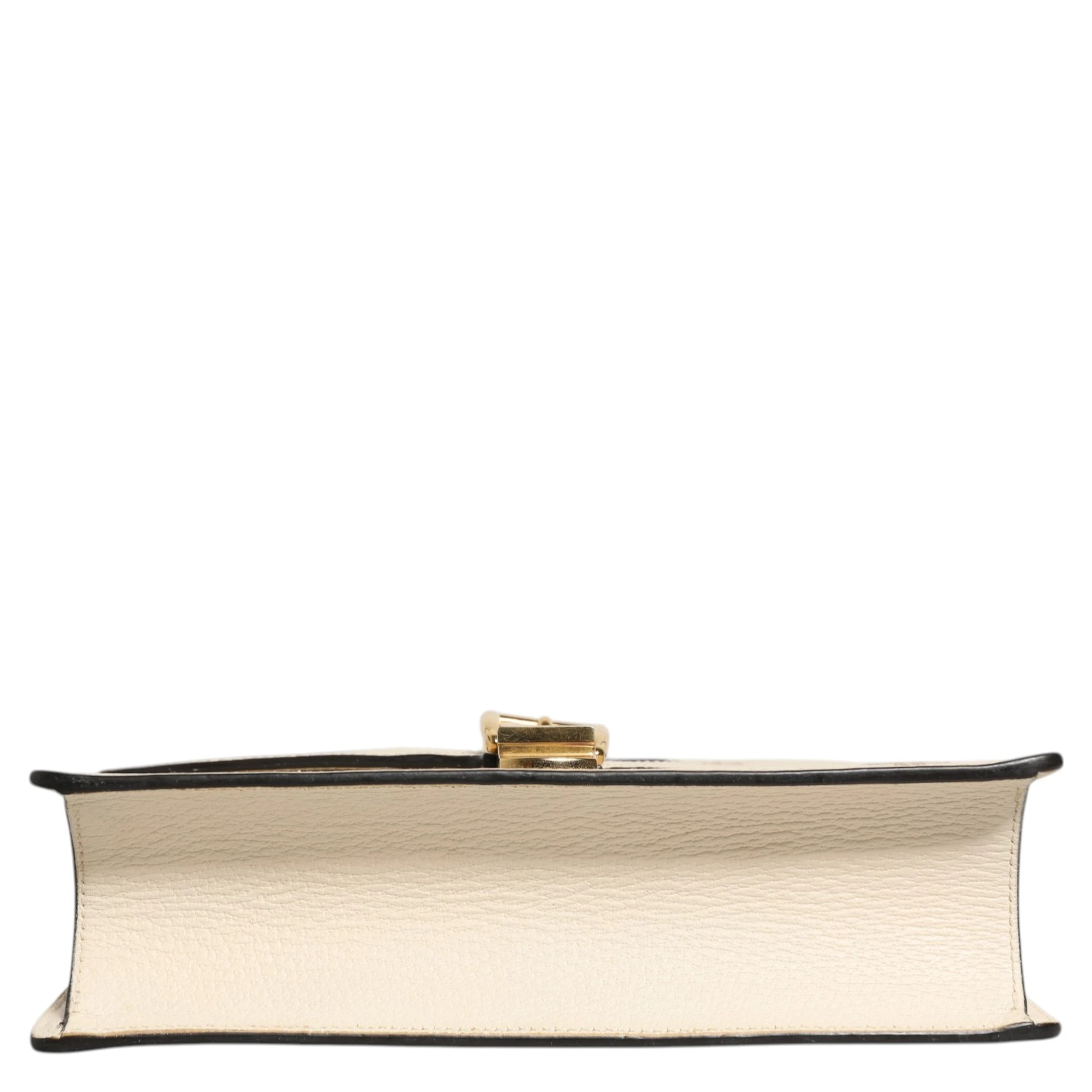 Cream Leather with a Bee and Star Print Leather Sylvie Crossbody Bag