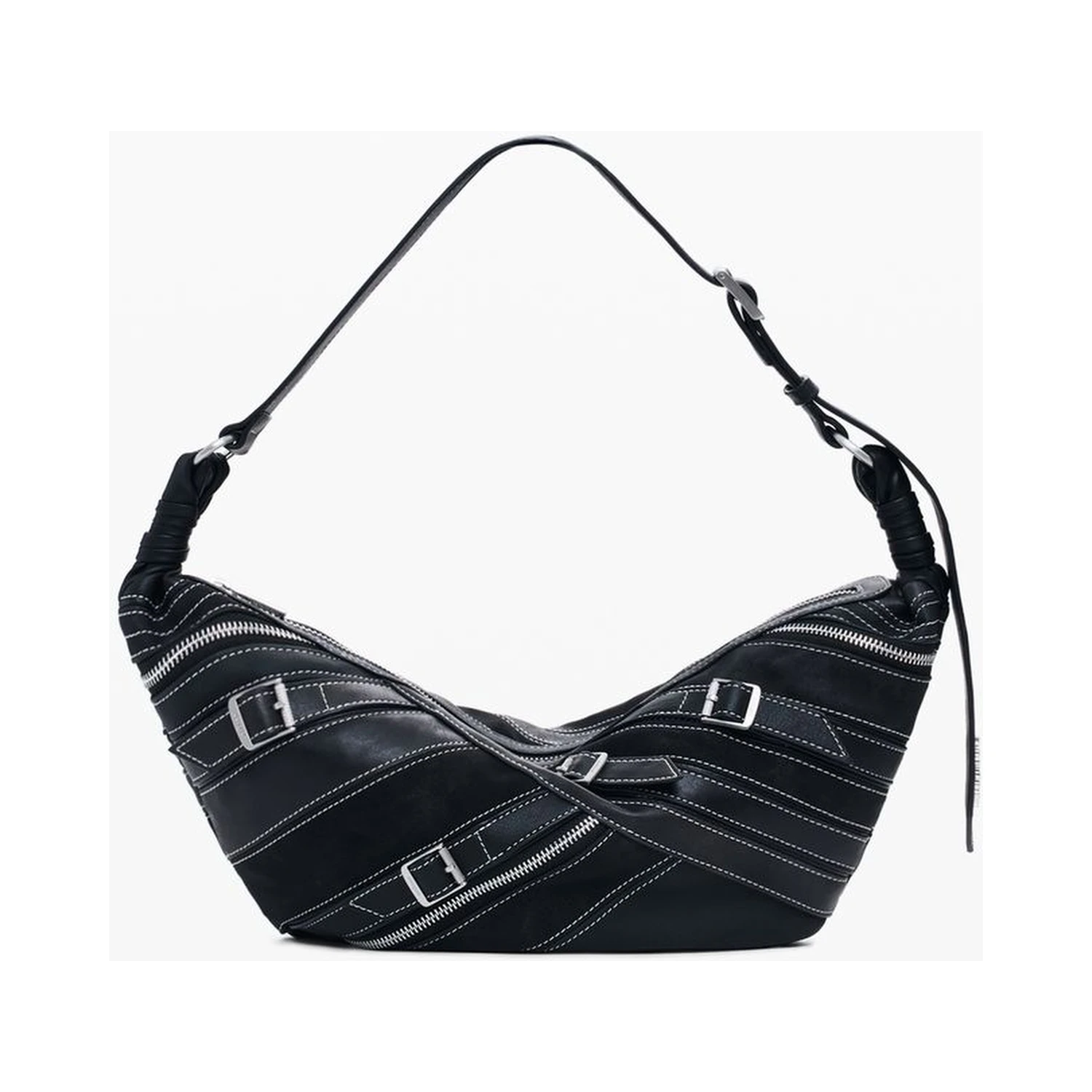 Nero Poliuretano Women Shoulder Bag