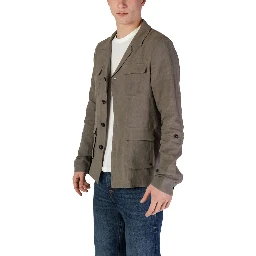 Green Linen Blazer