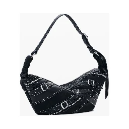 Nero Poliuretano Women Shoulder Bag