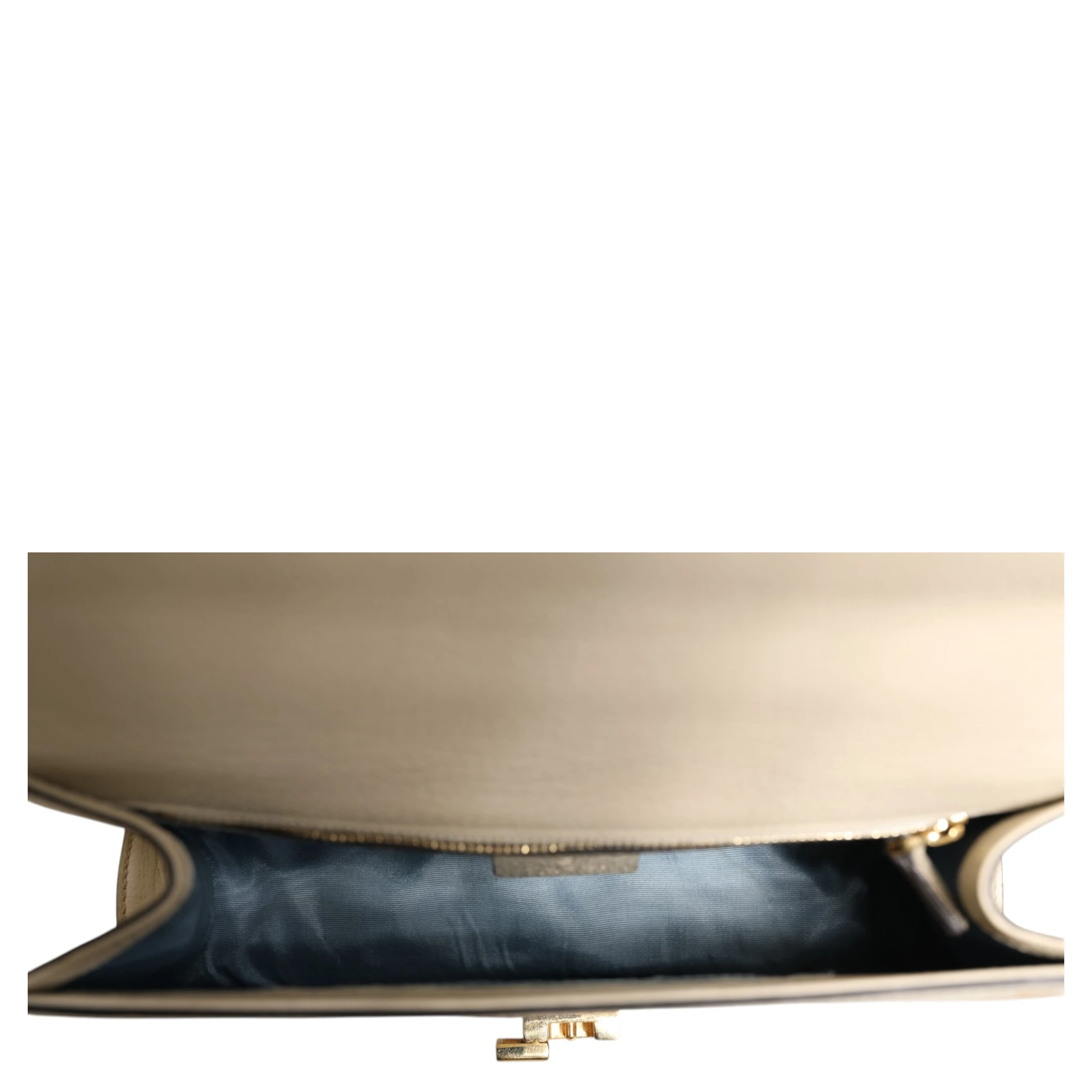 Cream Leather with a Bee and Star Print Leather Sylvie Crossbody Bag