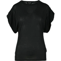Black Viscose T-Shirt