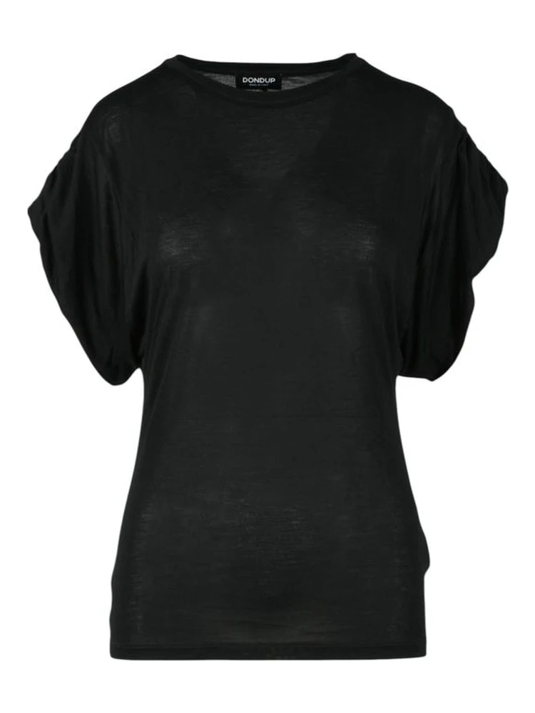 Black Viscose T-Shirt