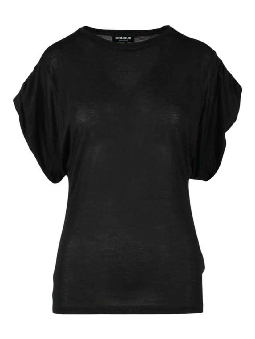 Black Viscose T-Shirt