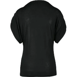 Black Viscose T-Shirt