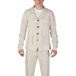 Beige Linen Blazer