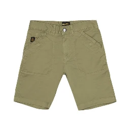 Green Cotton Bermuda Shorts