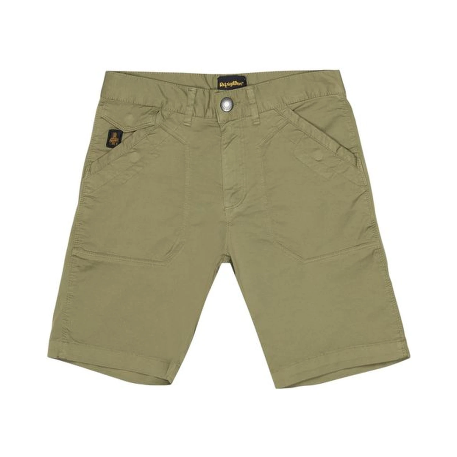 Green Cotton Bermuda Shorts