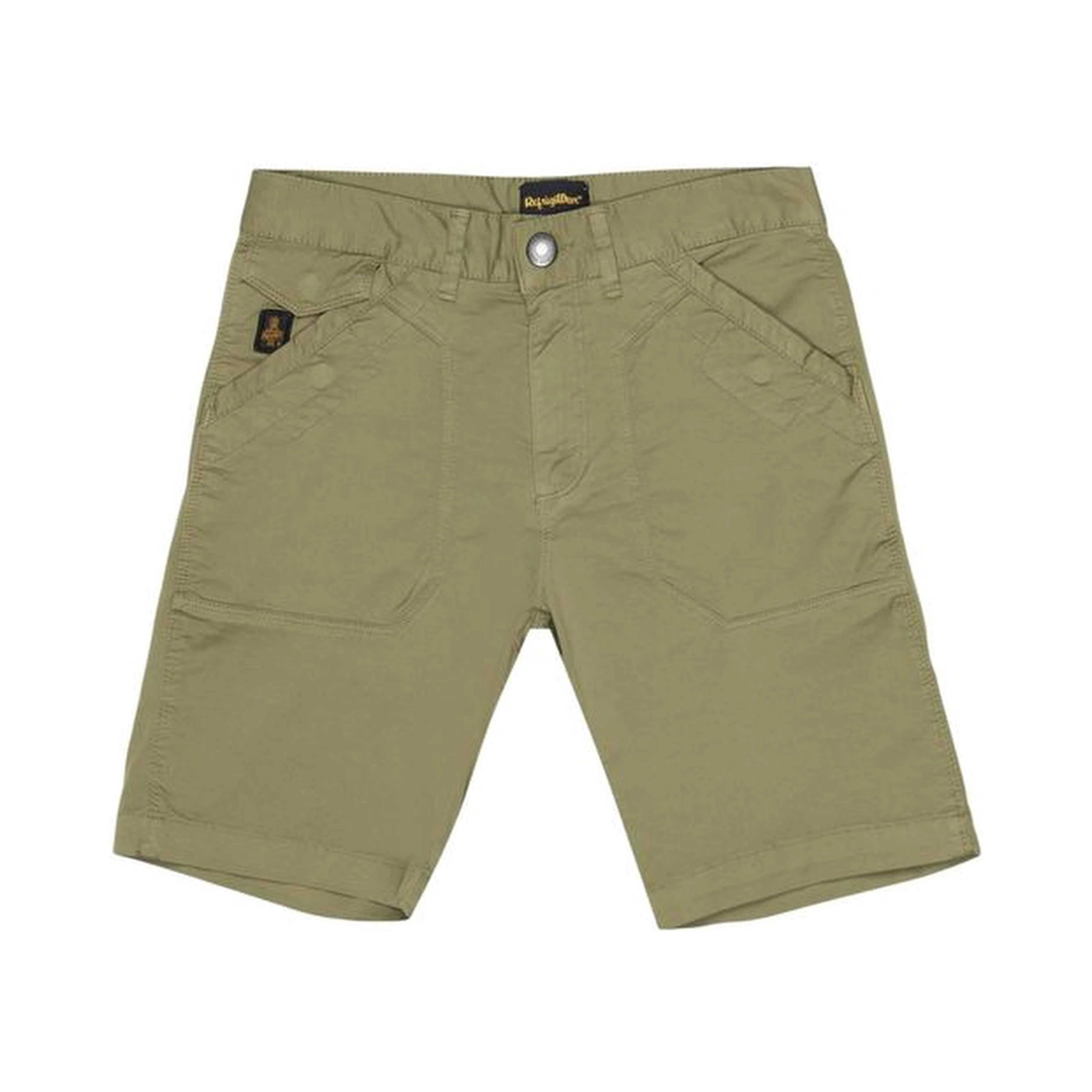 Green Cotton Bermuda Shorts