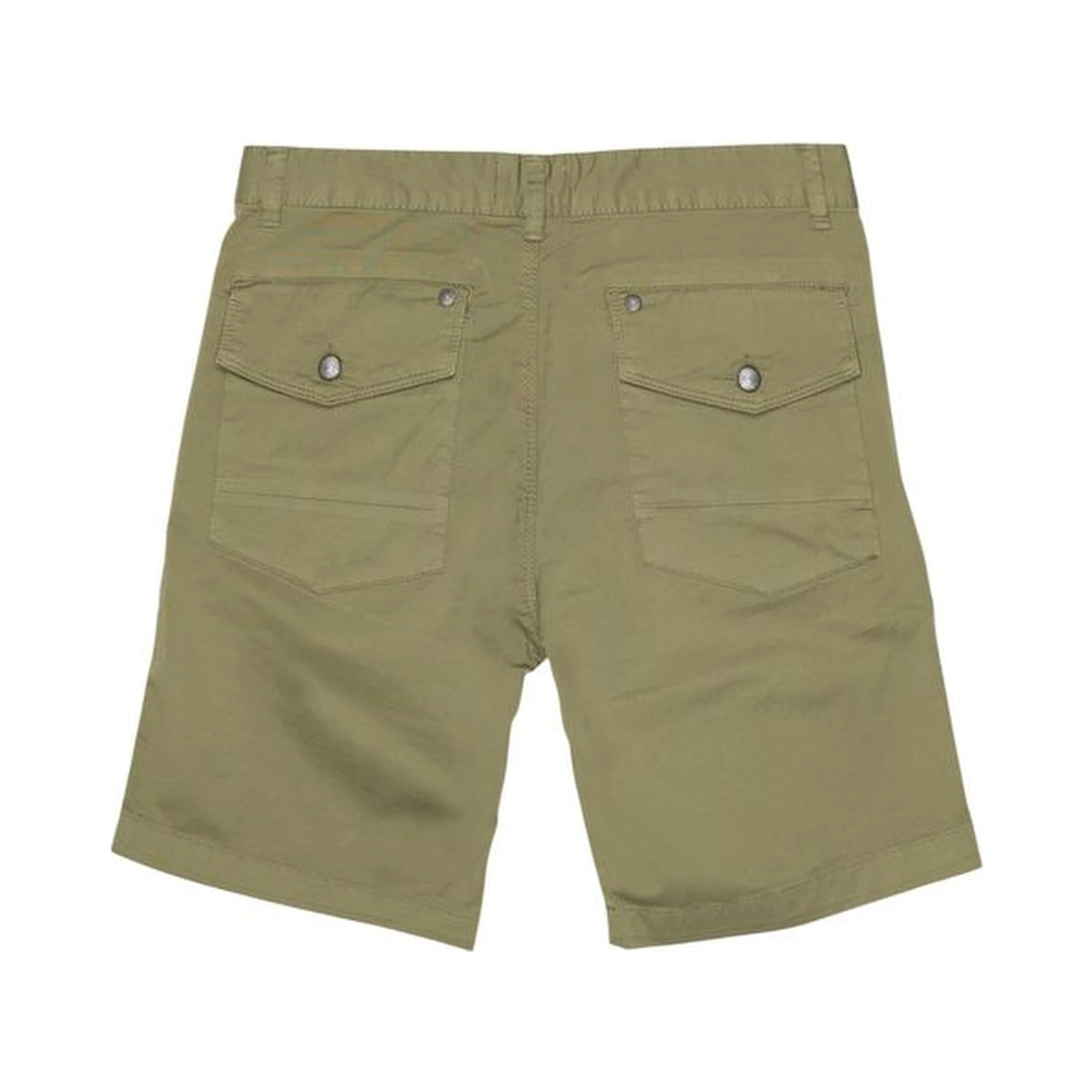 Green Cotton Bermuda Shorts