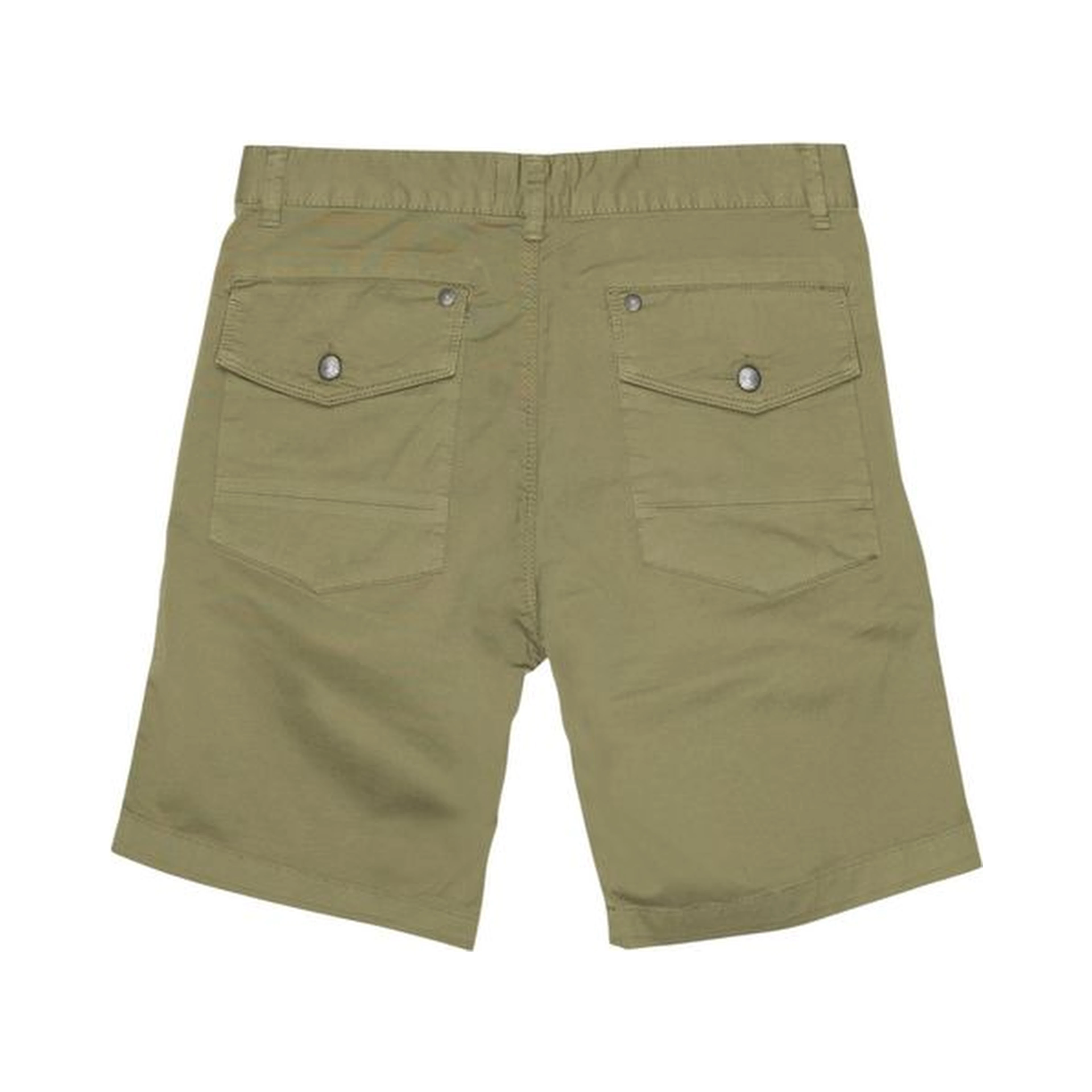 Green Cotton Bermuda Shorts