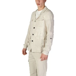 Beige Linen Blazer