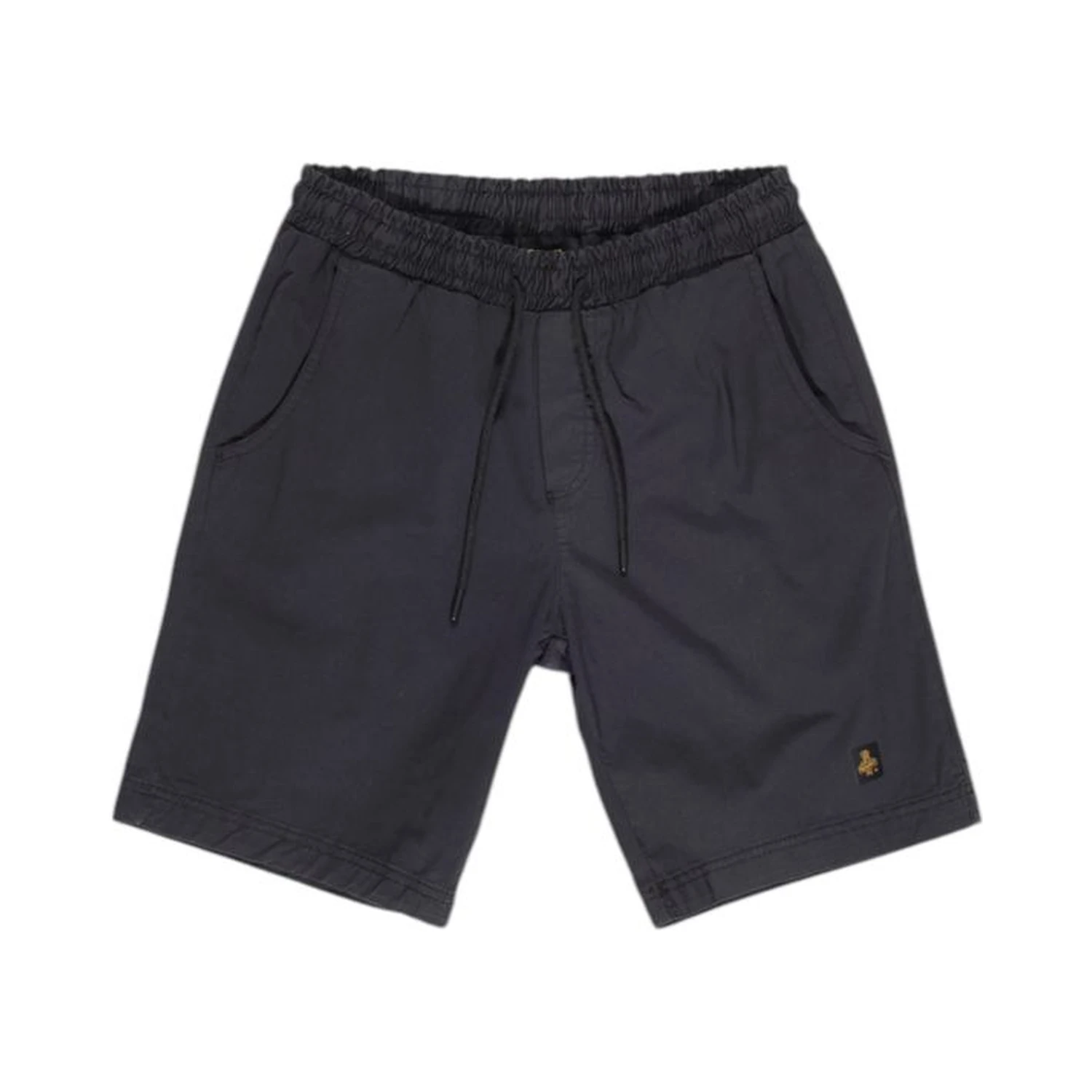 Black Cotton Bermuda Shorts