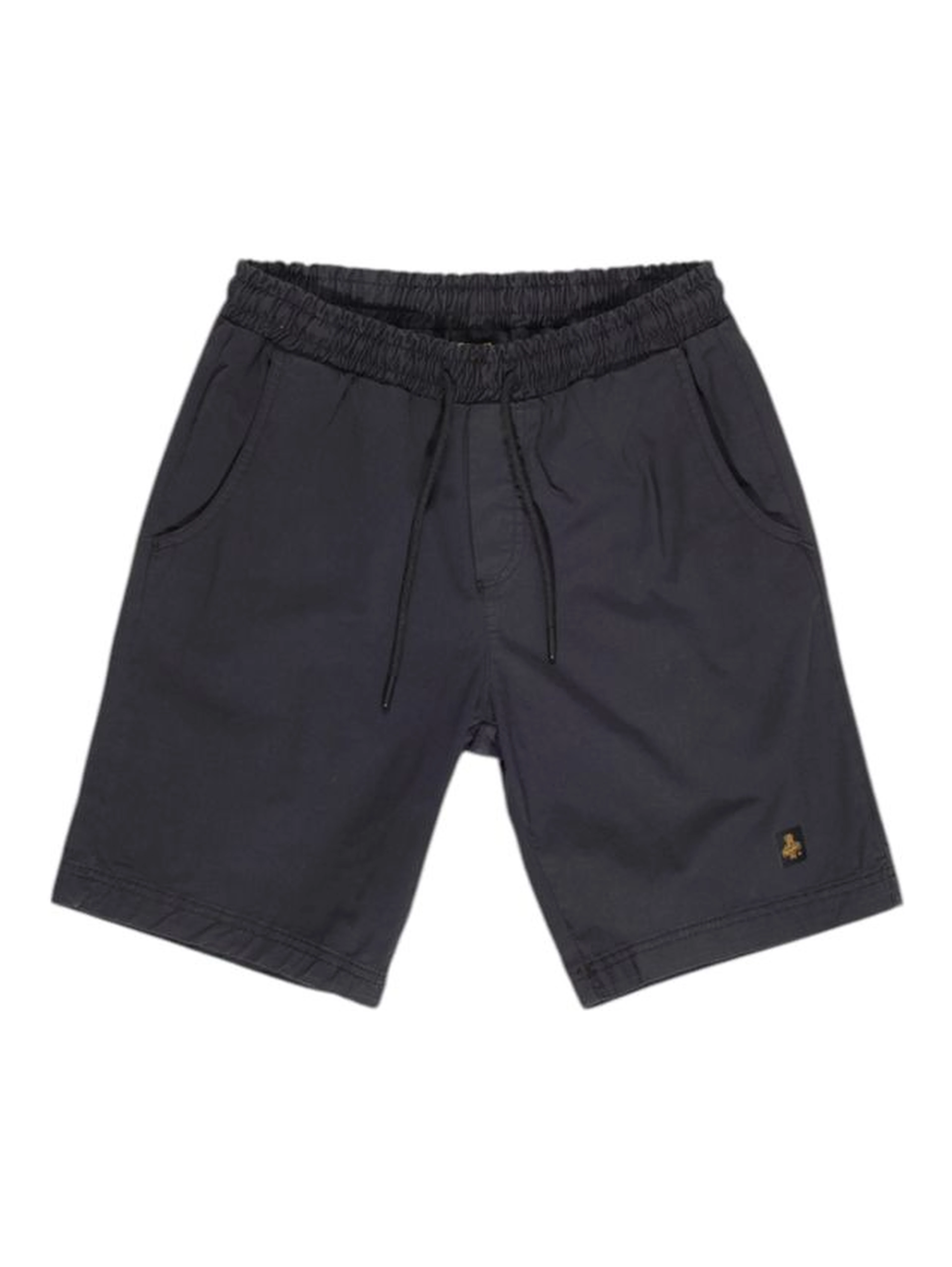 Black Cotton Bermuda Shorts