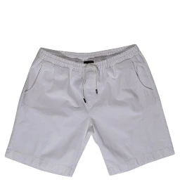 White Cotton Bermuda Shorts