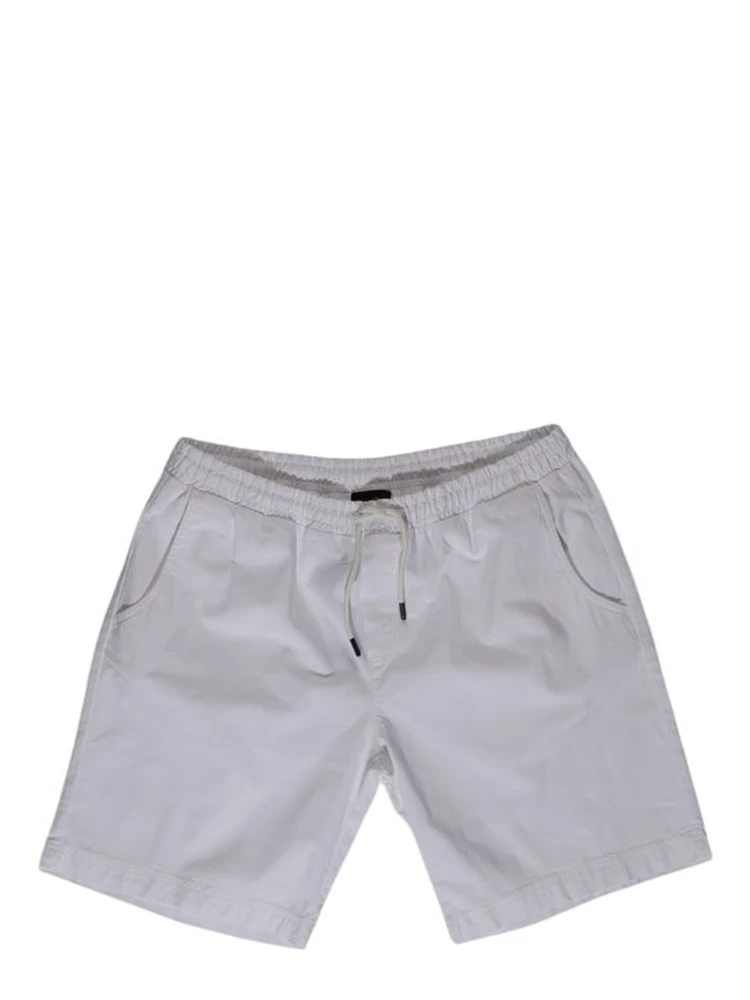 White Cotton Bermuda Shorts